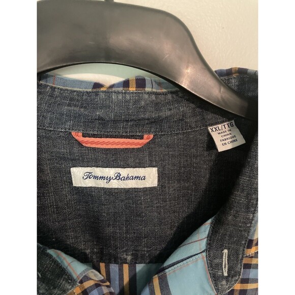 Tommy Bahama Shirt 2XL Men's Button Up Short Sleeve - Picture 3 of 4